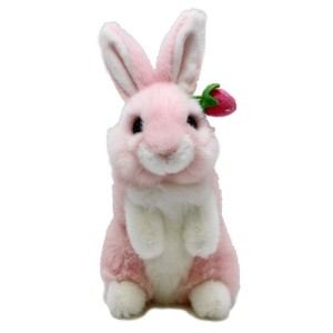 【人気商品】NEWウサギの親子　S　立　ピンク　ぬいぐるみ