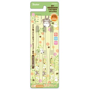 Toothbrush TOTORO Plants Skater Clear 3-pcs set
