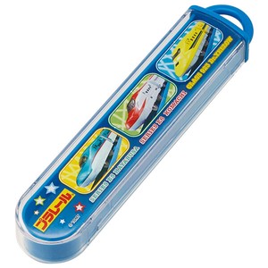 【スケーター】子ども用スライド歯ブラシケース　プラレール