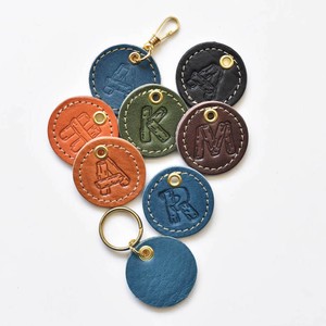 Tochigi Leather Initial Key Ring Key Ring Genuine Leather
