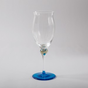 Wine Glass Wine Blue Leaf