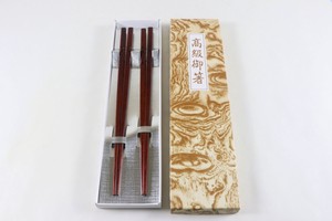 "木曾桧（柏树）筷子 - 2双装在礼品纸盒中