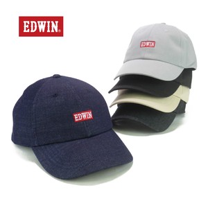 【年間品】EDWINベーシックツイル＆デニム6パネルキャップ　ヤング帽子