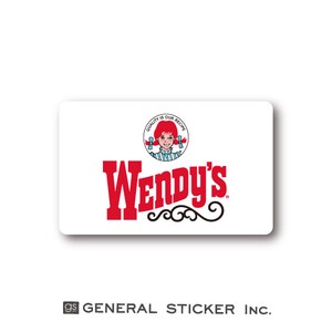 ウェンディーズ ミニステッカー ウェンディーちゃん WHITE 03 WENDY'S ライセンス商品 WEN015 2020新作