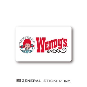ウェンディーズ ミニステッカー ウェンディーちゃん WHITE 04 WENDY'S ライセンス商品 WEN016 2020新作