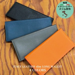 Italy Leather Long Wallet 40
