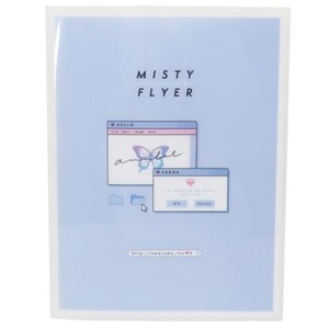 【ポケットファイル】MISTY FLYER 10ポケットA4クリアファイル