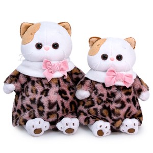 Li-li 豹柄ピンクシューバ　猫、ぬいぐるみ、ギフト、プレゼント、お祝い