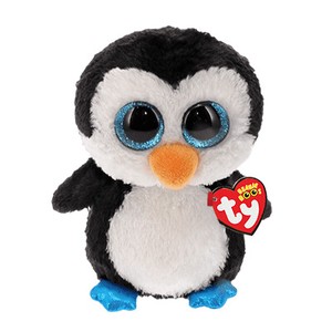 【Ty】Beanie Boo's　ワドルズ（M)　ぬいぐるみ/ペンギン/海の動物