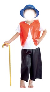 【ATC】ビニール製衣装ベース幼児〜小学校低学年用ベスト黄(10枚入) 14546