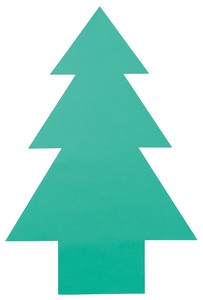 クリスマスツリー工作紙 13894