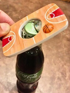 Soccer Good Basket Bottle Opener 3 Magnet