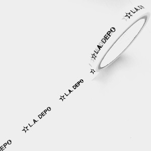 L.A.DEPO　35m　ロゴ入り セロハンテープ　プリントテープ　ビニールテープ　梱包用　アメリカン雑貨