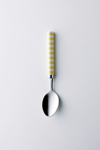 餐具 勺子/汤匙 餐具 横条纹 黄色 日本制造