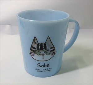 キャットシリーズ マグカップ　サバ柄BL