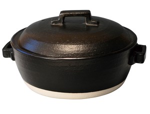 STYLE土鍋 BLACK IH  【空焚き不可 日本製  萬古焼  耐熱陶器(蓋は陶器）】