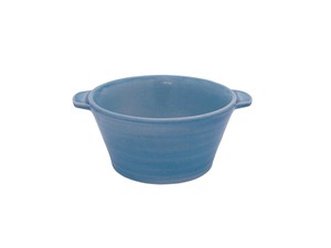 REIWA ブルー 耐熱小鉢  【空焚き不可 日本製  萬古焼  耐熱陶器(蓋は陶器）】
