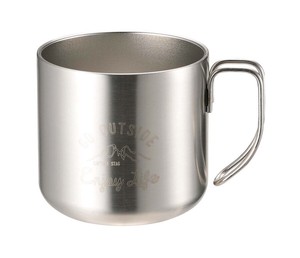 [CAPTAIN STAG] Monte Double Stainless Mug Cup Silver CAP