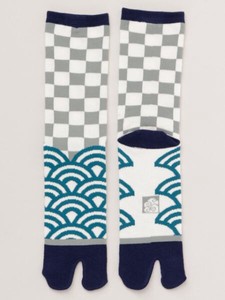 袜子 |短袜 市松 25 ~ 28cm 日本制造
