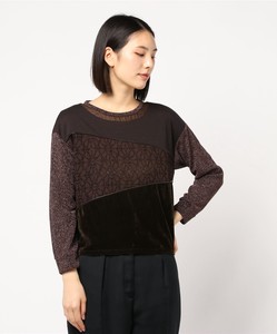 T-shirt/Tee Patchwork Pullover Lace