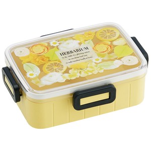 Bento Box Herbarium Yellow Bento Box Skater 650ml 4-pcs Made in Japan