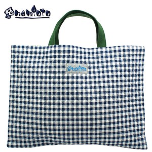 Tote Bag Navy Quilted Check Limited