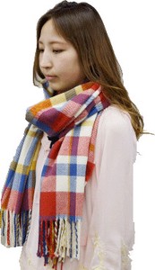 Thick Scarf Plaid Stole