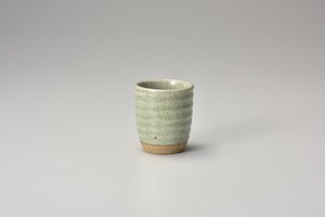 青磁ビードロコップ湯呑  【日本製    陶器】