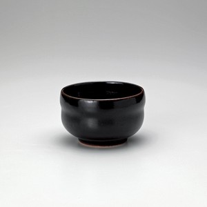 黒釉ひさご抹茶（小）  【日本製    陶器】