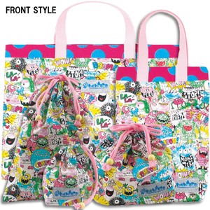 Tote Bag Pink Set of 5 Made in Japan