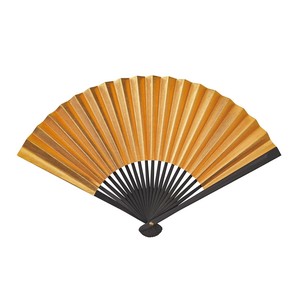 DECOLE Handicraft Material Gold Hand Fan