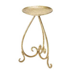 Candle Stand Gold Candle Glass Stand Flower Material
