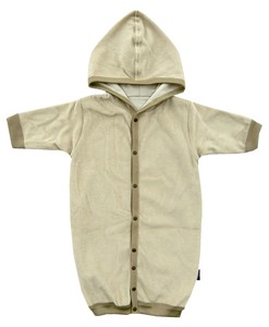 Sale 日本製 パイル 新生児 フード付 2WAYドレス カバ−オ−ル ベビー服