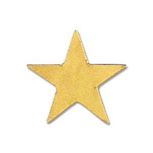 ヘイコー タックラベル (シール) 星型 23×25 No.330 金 18片