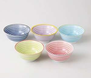 Tokusa Heavy Use Donburi Bowl Assort 5 Colors