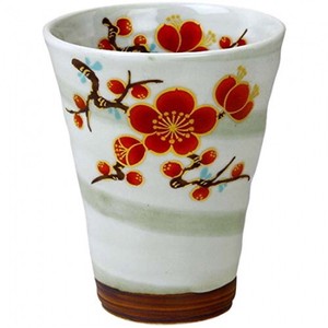 Arita Ware Seifu Ume Red Cup Made in Japan