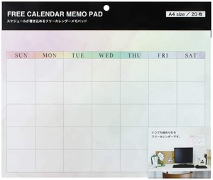 Memo Pad Memo Pad Calendar Memo