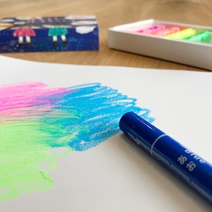 KOKUYO Crayon Fluorescence Crayon