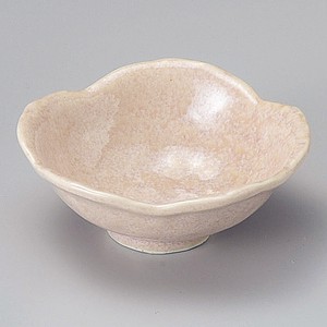 美浓烧 小钵碗 花 小碗 粉色 12.5 x 5cm 日本制造