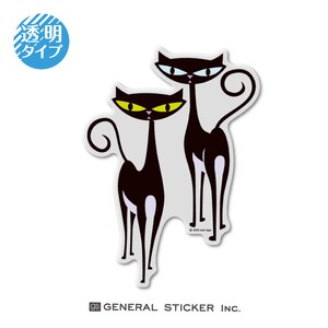 SHAG 透明 CAT TWINS Lサイズ シャグ アート アーティスト ステッカー SHAG029 gs 公式グッズ 2020新作
