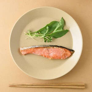 小田陶器 TOH 22壱重 22cm丸皿 コルクベージュ[日本製/美濃焼/洋食器/リサイクル食器]