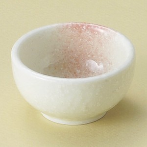 あわ雪ピンク丸小鉢　8×4.3cm日本製 美濃焼