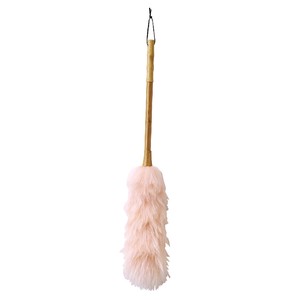 Spices Green EC Bamboo Handle Handy duster Wool Pink Size L