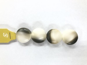 【日本製】棒管ビーズ　20mm　カラー：ケシグレージュ　タイコ型