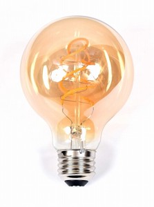LED電球 G80 ｽﾊﾟｲﾗﾙB E26 3.8W