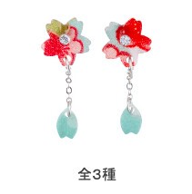 Japanese Craft Made in Japan Accessory Pierced Earring Sakura