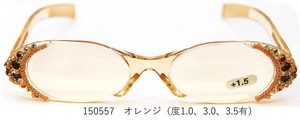 【老眼鏡】【シニアグラス】シニアグラス ケース付き オレンジ 150557