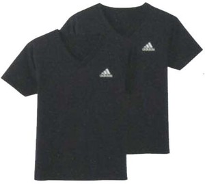 【グンゼ】adidas　2枚組VネックTシャツ（子供用）