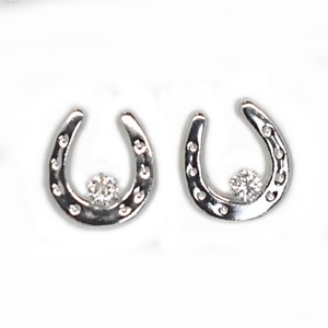 Platinum Diamond Pierced Earring