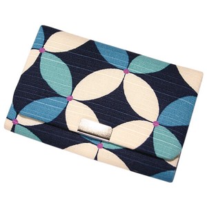 Business Card Card Case With gusset Cloisonne Blue Series